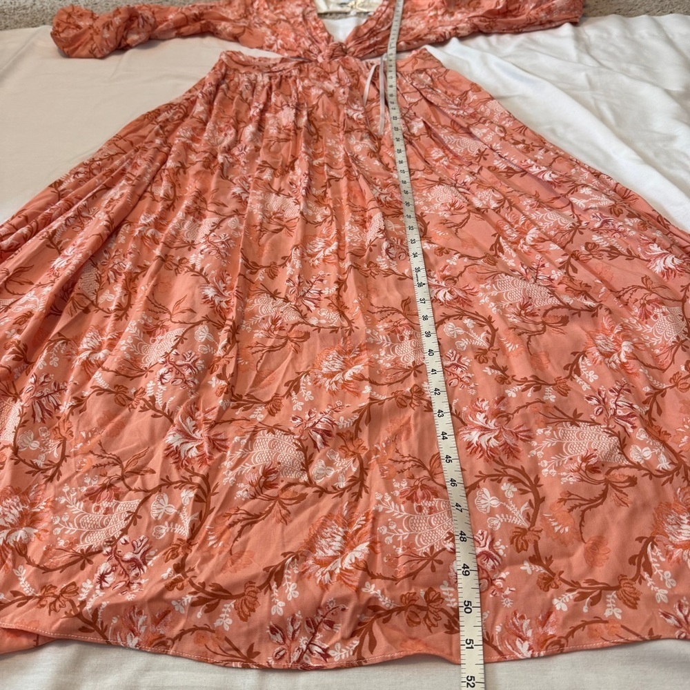 NEW Lucca Large Soraya Floral Cutout Maxi Dress ~ Boho Beach Tropical Vacation - Picture 8 of 10